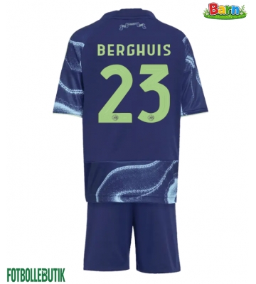 Ajax Steven Berghuis #23 Bortaställ Barn 2025-26 Kortärmad (+ Korta byxor)